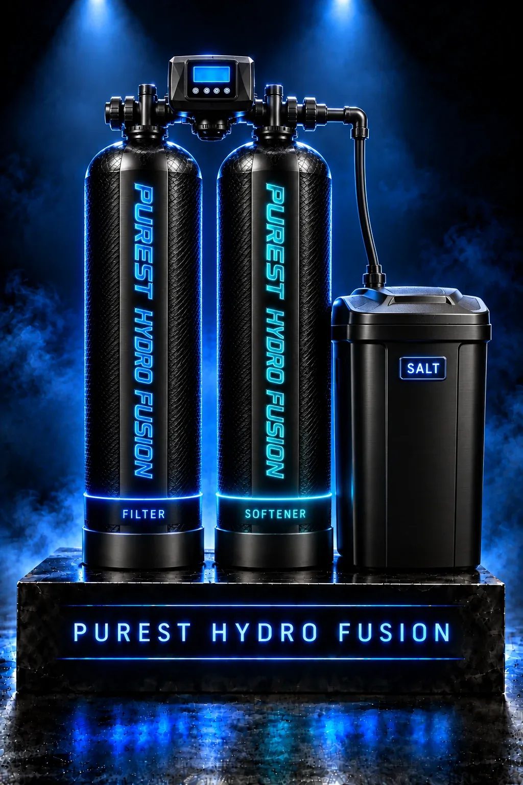A dark showroom image of Purest Hydro Fusion